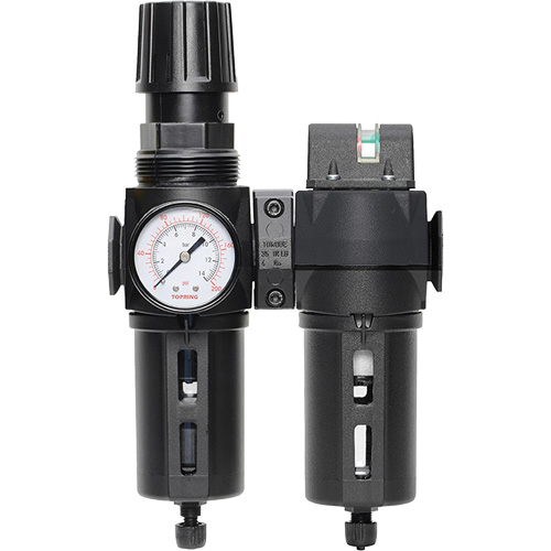 Manual Drain Filter, Regulator & Coalescing Filter with Standard Bowl Modulair 300, 1/4" NPT, 150 PSI, 5.1 fl. oz. Capacity R.M.G. Prévention