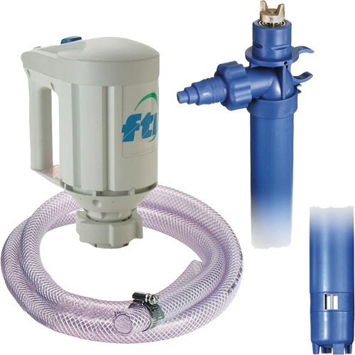 Trousse de pompe pour baril PFM-40 avec moteur M3V, Polypropyl&egrave;ne/PVDF/Acier inoxydable R.M.G. Prévention