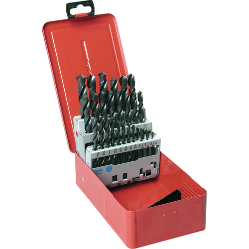 Jobber Length Drill Set, 11 Pieces, High Speed Steel R.M.G. Prévention