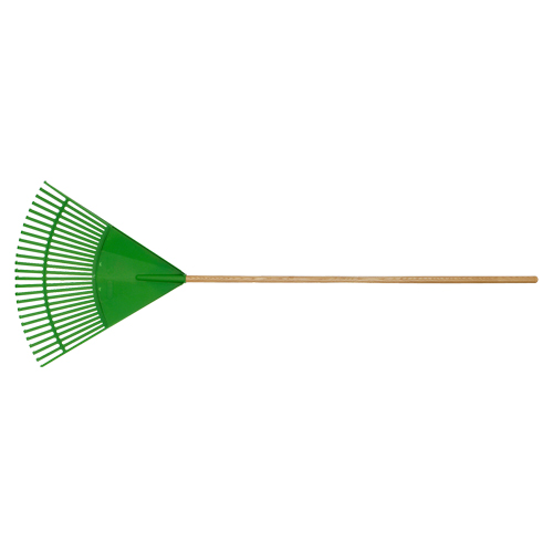 Fan Rake, 24" Blade, 26 Tines, Hardwood Handle, Plastic Blade R.M.G. Prévention