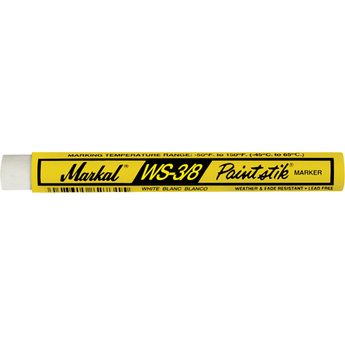 B&acirc;ton de peinture WS-3/8 Paintstik, B&acirc;ton plein, Blanc R.M.G. Prévention