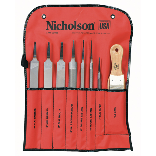 8-Piece Machinist File Set, 8 Pcs R.M.G. Prévention