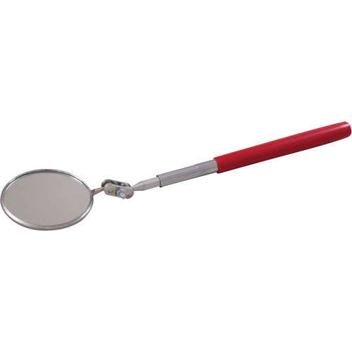 Miroir d'inspection, Circulaire, 2-1/4" lo x 2-1/4" la, T&eacute;lescopique R.M.G. Prévention