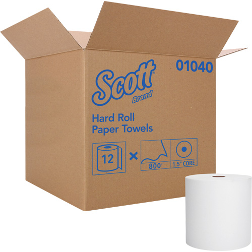 Scott&reg; Essential Hard Roll Towels, 1 Ply, Standard, 800' L R.M.G. Prévention