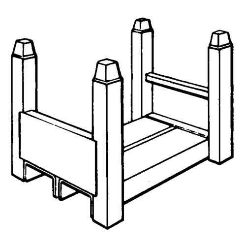 Portable Stacking Racks, 16" W x 26" D, 7500 lbs. Capacity R.M.G. Prévention