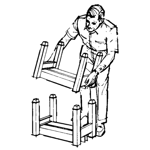 Supports empilables mobiles, 12" la x 16" p, Capacit&eacute; de 2500 lb R.M.G. Prévention