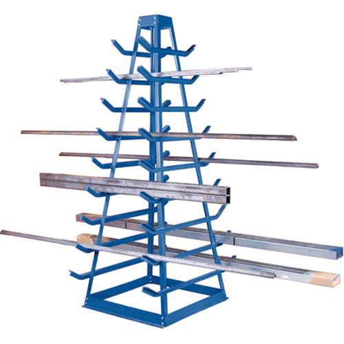 Bar Storage Racks - Horizontal Bar Racks, Horizontal, 9 Levels, 18" W x 40" D x 84" H, 1800 lbs. Cap. R.M.G. Prévention