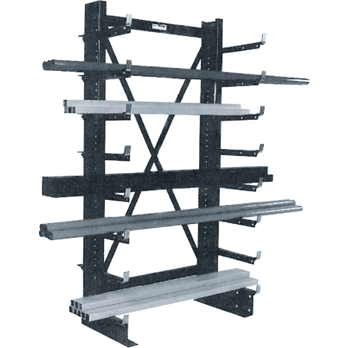 Rayonnage en porte-&agrave;-faux simple Minitree, 36" la x 76-3/16" h R.M.G. Prévention