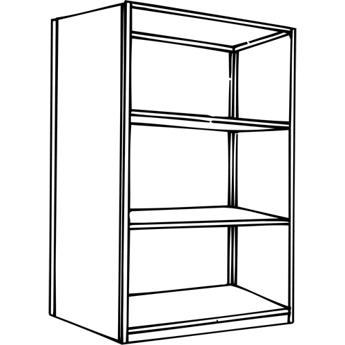 Interlok Shelving Unit, Steel, Boltless, 800 lbs. Capacity, 36" W x 76" H x 24" D R.M.G. Prévention