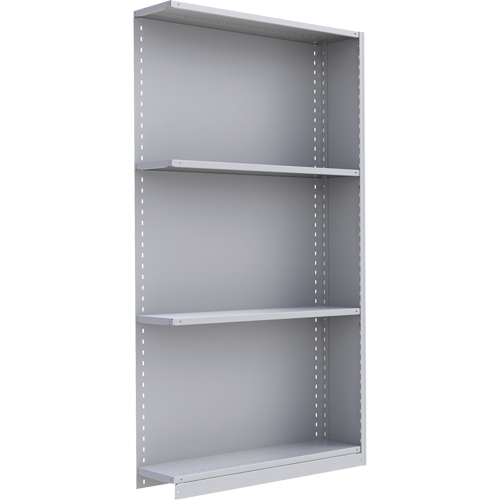 &eacute;l&eacute;ment de rayonnage Interlok, Acier, Sans boulons, Capacit&eacute; 550 lb, 48" la x 88" h x 18" p R.M.G. Prévention
