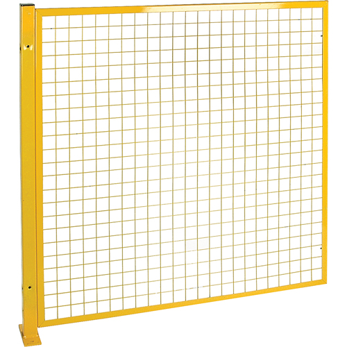 Protecteur de p&eacute;rim&egrave;tre de style treillis, 4' h x 4' la, Jaune R.M.G. Prévention