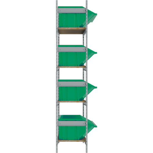 &eacute;tag&egrave;res larges avec bacs g&eacute;ants en plastique, Acier, Sans boulons, Capacit&eacute; 800 lb, 66" la x 72" h x 18" p R.M.G. Prévention