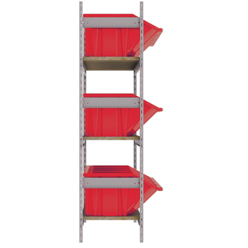 &eacute;tag&egrave;res larges avec bacs g&eacute;ants en plastique, Acier, Sans boulons, Capacit&eacute; 800 lb, 66" la x 60" h x 18" p R.M.G. Prévention