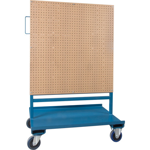 Bin/Pegboard Combo Rack, Double-sided, 38" W x 24-1/2" D x 55" H R.M.G. Prévention
