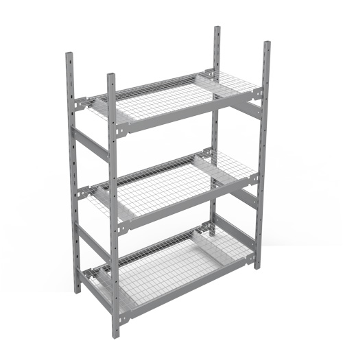 &eacute;tag&egrave;re de grande largeur, Acier, Sans boulons, Capacit&eacute; 1340 lb, 42" la x 60" h x 18" p R.M.G. Prévention