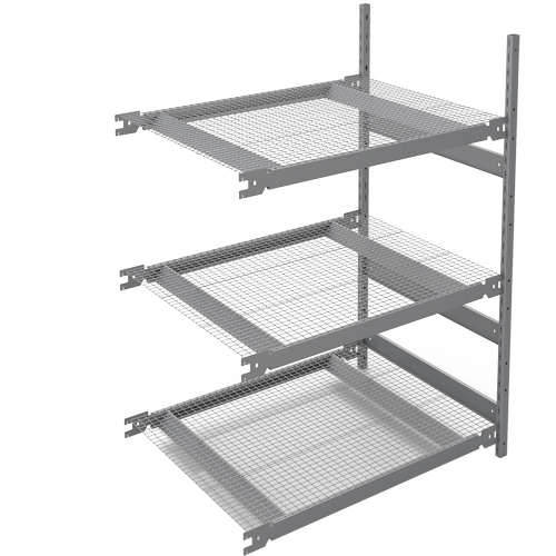 &eacute;tag&egrave;re de grande largeur, Acier, Sans boulons, Capacit&eacute; 1340 lb, 42" la x 60" h x 32" p R.M.G. Prévention