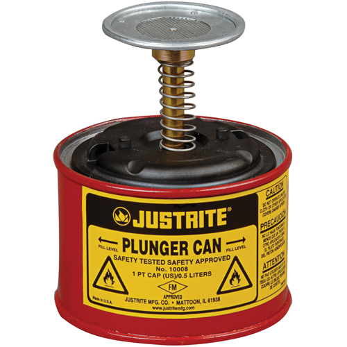 Bidons plongeurs, Capacit&eacute; de 1 chopine R.M.G. Prévention