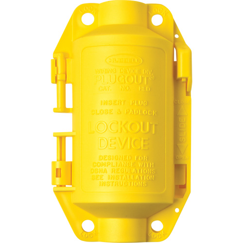Hubbell Plugout&reg; Lockout, Plug Type R.M.G. Prévention