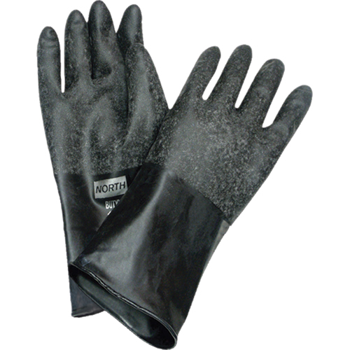 Chemical Resistant Gloves, Size Medium/8, 14" L, Butyl Rubber, 32-mil R.M.G. Prévention