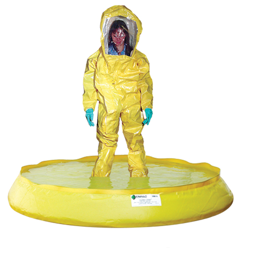 HazMat Pool With Drain, 74" dia., 100 US gal. Capacity R.M.G. Prévention