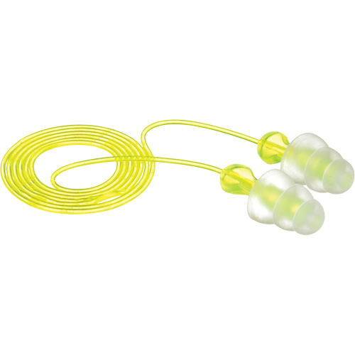 Bouchons d'oreilles r&eacute;utilisables &agrave; trois brides E-A-R, Avec cordon, Vrac - Sac en poly, 26 dB NRR, Taille unique R.M.G. Prévention
