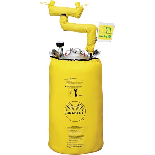 Portable Eyewash Station With Heater Jacket, Pressurized, 15 gal. Capacity, Meets ANSI Z358.1 R.M.G. Prévention