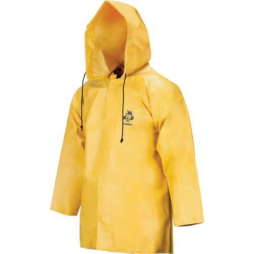 Neo-Slick Chemical & Acid Resistant Rain Jacket, 3X-Large, Yellow, Neoprene R.M.G. Prévention