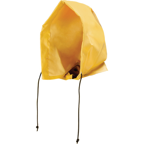 Neo-Slick Chemical & Acid Resistant Rain Hood, One Size, Yellow, PVC R.M.G. Prévention