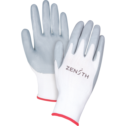 Gants l&eacute;gers enduits et respirants, 7/Petit, R&ecirc;vetement Mousse de nitrile, Calibre 13, Enveloppe en Polyester R.M.G. Prévention