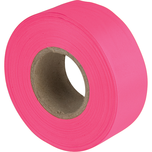 Rubans pour signalisation, 1,1875" la x 150' lo, Rose fluorescent R.M.G. Prévention