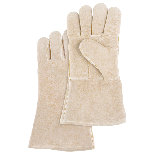 Premium Welder's Gloves, Split Cowhide, Size Large R.M.G. Prévention