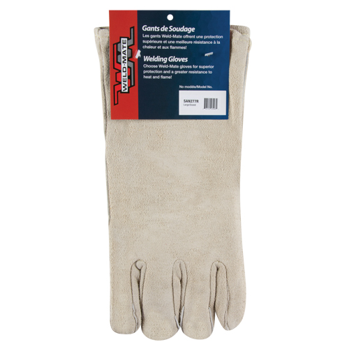 Premium Welder's Gloves, Split Cowhide, Size Large R.M.G. Prévention