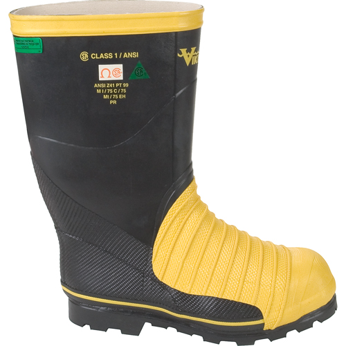 Bottes professionnelles Miner 49ER pour l'exploitation mini&egrave;re, Caoutchouc, Embout Acier, Pointure 7 R.M.G. Prévention