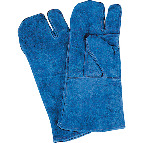 Gants de soudage &agrave; pouce & paume doubles, Cuir de vache refendu, Taille Grand R.M.G. Prévention