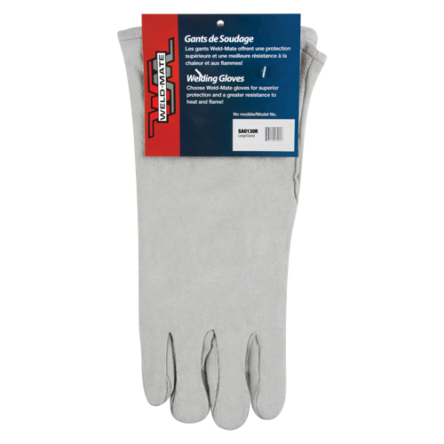 Standard-Duty Welder's Gloves, Split Cowhide, Size Large R.M.G. Prévention