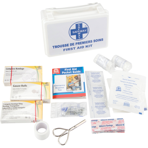 First Aid Kit, Class 1 Medical Device, Plastic B R.M.G. Prévention