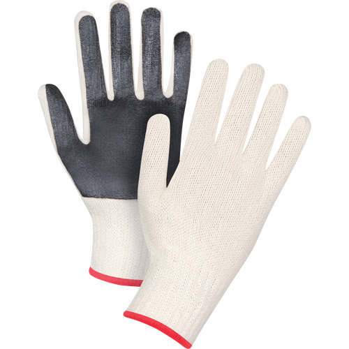 Gants en tricot &agrave; paume enduite, Poly/coton, Un c&ocirc;t&eacute;, Calibre 7, Petit R.M.G. Prévention
