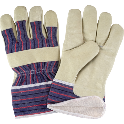 Gant pour le travail confortables doubl&eacute;s pour l'hiver, Grand, Paume en Cuir fleur de porc, Doublure en Molleton de coton R.M.G. Prévention