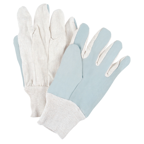Gants de travail de premi&egrave;re qualit&eacute;, Grand, Paume en Cuir de vache refendu R.M.G. Prévention
