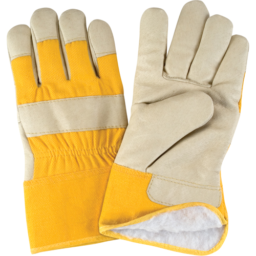 Gants d'ajusteur doubl&eacute;s pour l'hiver, Grand, Paume en Cuir fleur de porc, Doublure en Boa R.M.G. Prévention