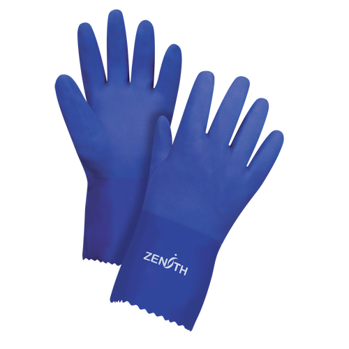 Gants ultra flexible, Taille T-Grand/10, 12" lo, PVC, Doublure en Interlock, 45 mils R.M.G. Prévention