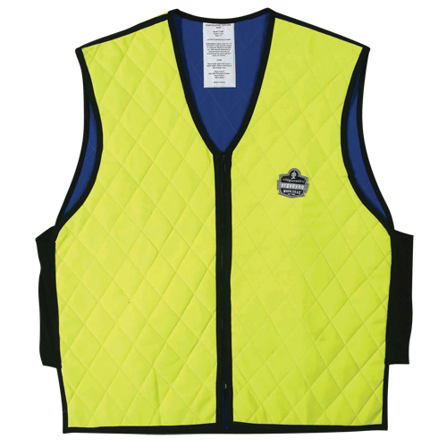 Vestes refroidissantes &agrave; &eacute;vaporation humide Chill-Its 6665, Moyen, Jaune lime haute visibilit&eacute; R.M.G. Prévention