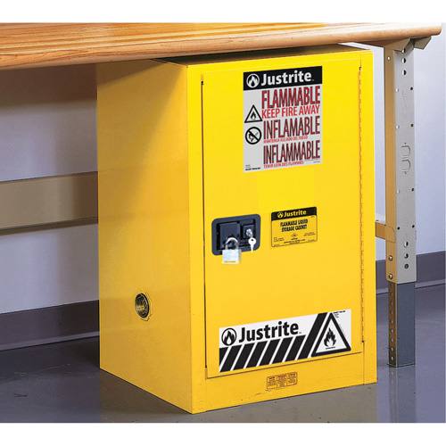 Sure-Grip&reg; EX Compac Flammable Safety Cabinet, 12 gal., 1 Door, 23.25" W x 35" H x 18" D R.M.G. Prévention