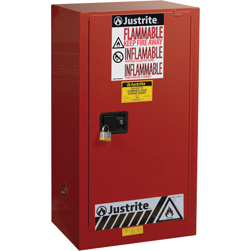 Sure-Grip&reg; EX Combustibles Safety Cabinet for Paint and Ink, 20 gal., 2 Shelves R.M.G. Prévention