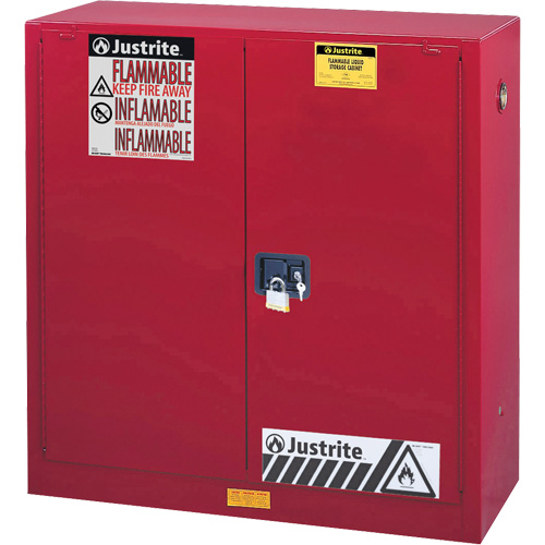 Sure-Grip&reg; EX Combustibles Safety Cabinet for Paint and Ink, 40 gal., 3 Shelves R.M.G. Prévention
