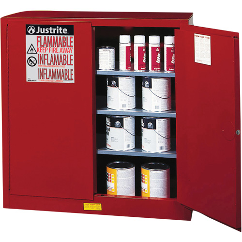 Sure-Grip&reg; EX Combustibles Safety Cabinet for Paint and Ink, 40 gal., 3 Shelves R.M.G. Prévention