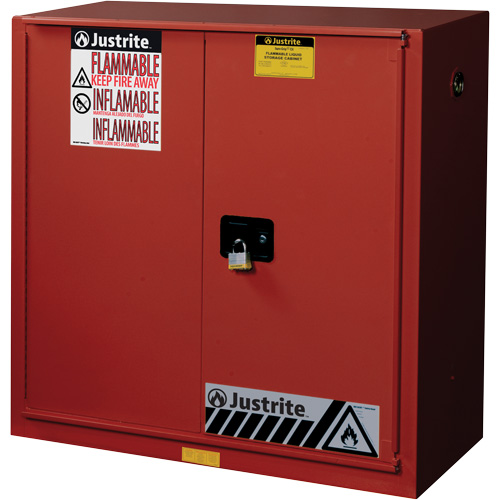 Sure-Grip&reg; EX Combustibles Safety Cabinet for Paint and Ink, 40 gal., 3 Shelves R.M.G. Prévention