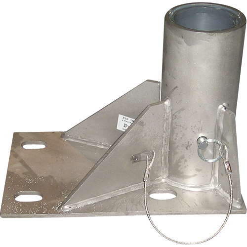 Syst&egrave;mes de sauvetage en espaces clos XTIRPA de Innova - Base de plancher en acier inoxydable R.M.G. Prévention