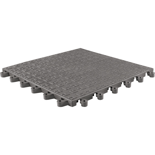 ErgoDeck&reg; Soft No. 566 Matting, PVC, 1-1/2' W x 1-1/2' L, 7/8" Thick, Charcoal R.M.G. Prévention
