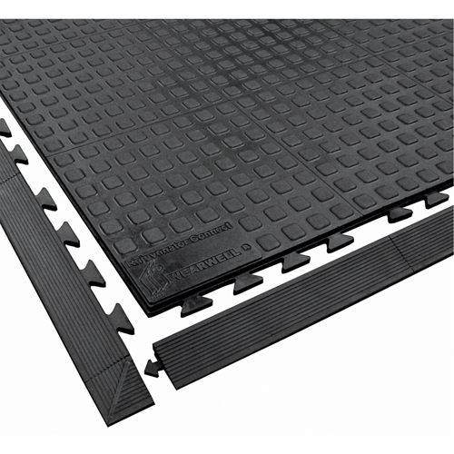 Rejuvenator Connect No. 502 Matting, Polyurethane, 3' W x 3' L, 5/8" Thick, Black R.M.G. Prévention